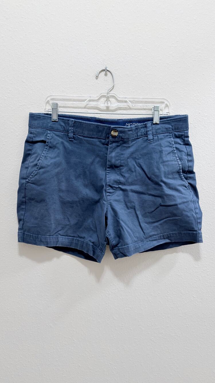 Crown & Ivy Men's Motion Flex Chino Shorts - Navy, Size 36 (Preowned)